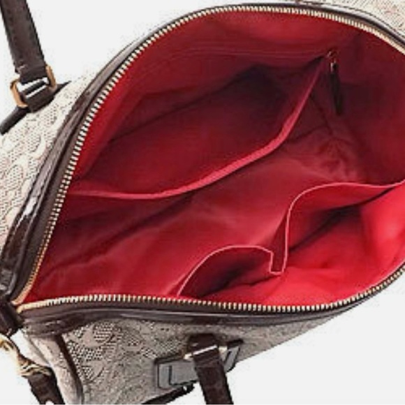 Coach Signature C Oxford Satchel Handbag Purse - Picture 11 of 13